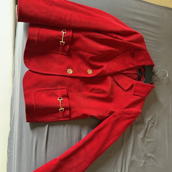 Talbots Vibrant Red Blazer - Picture 3 of 7